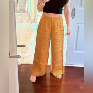 Magaschoni Mustard Wide-Leg Pants